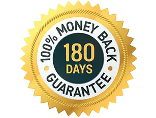 CitrusBurn -180-day risk-free money-back guarantee badge